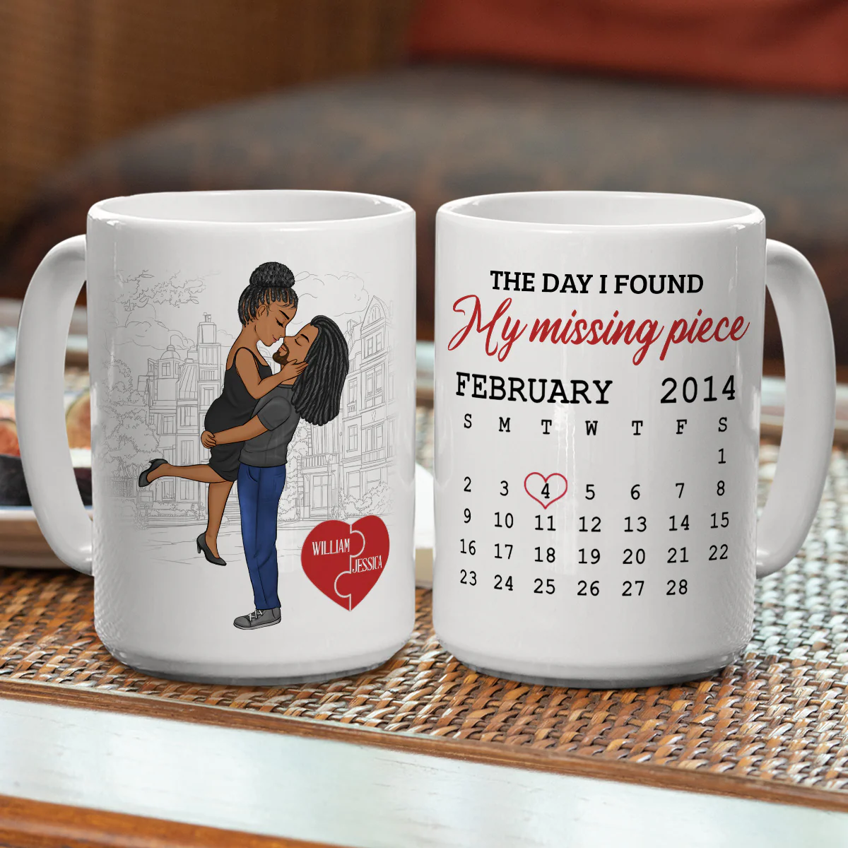 I Found My Piece - Personalized Custom Coffee Mug - Image 5