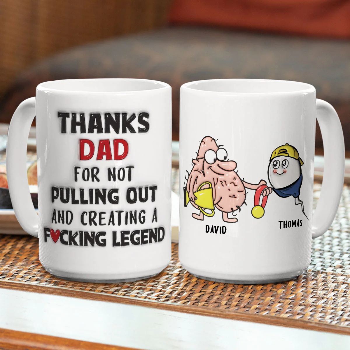 I Got Superior Sperm - Personalized Custom 3D Inflated Effect Mug - Image 4