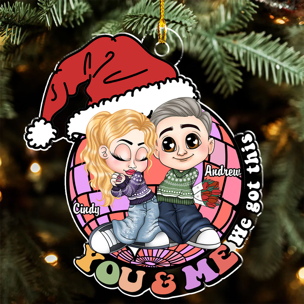 I Got You - Personalized Custom Acrylic Ornament - Image 2