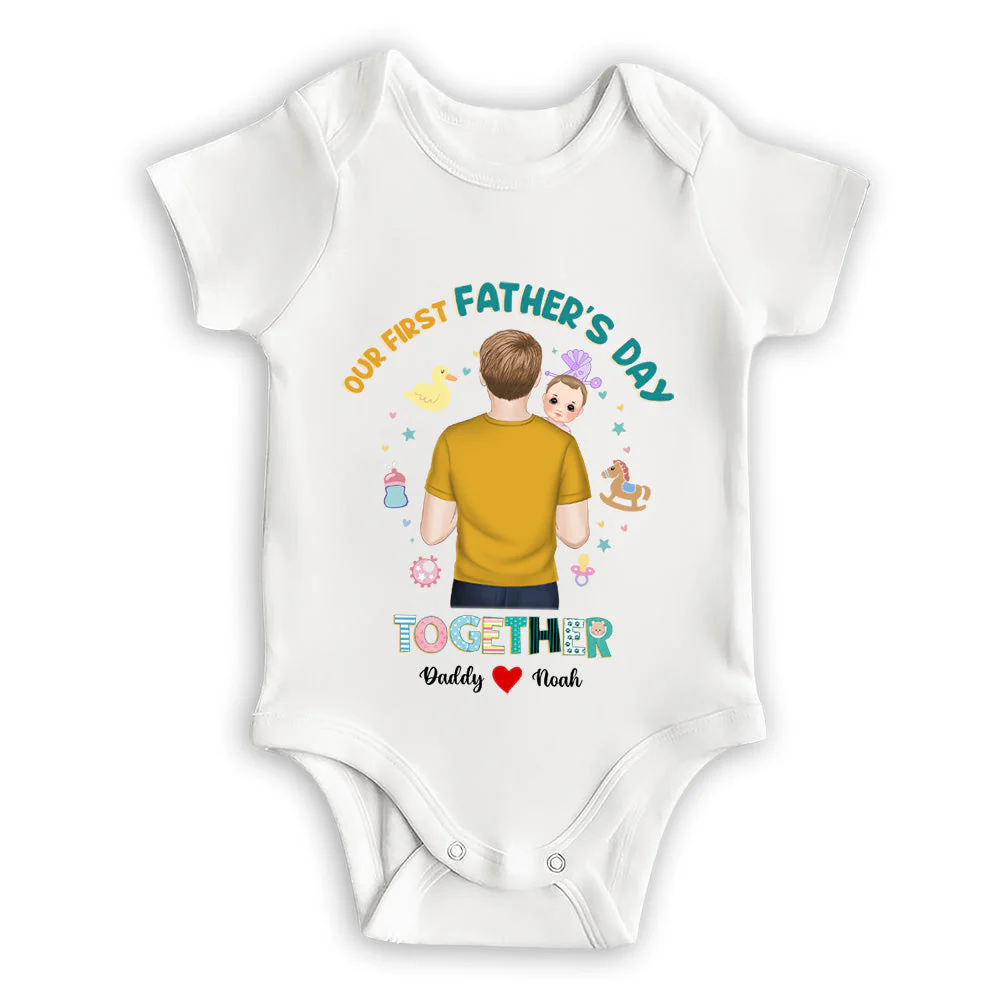 I Have A Hero I Call Him Daddy - Personalized Custom Baby Onesie