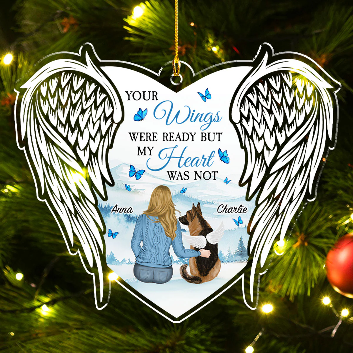 I Have You In My Heart - Personalized Custom Acrylic Ornament - Image 4