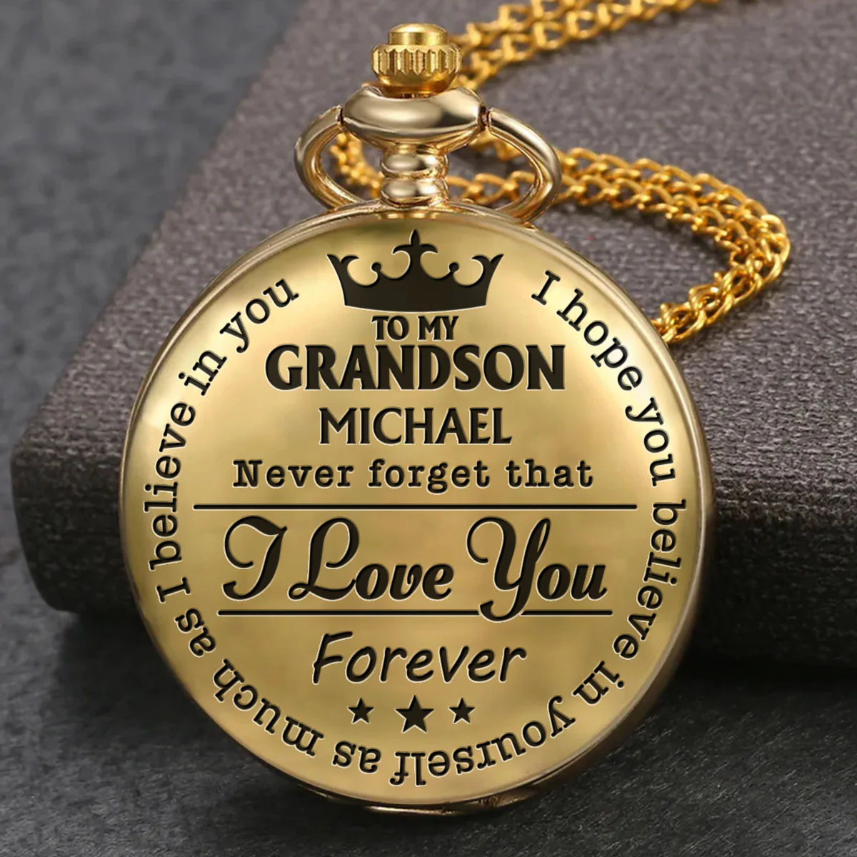 I Hope You Believe In Yourself Ver 3 - Personalized Custom Pocket Watch