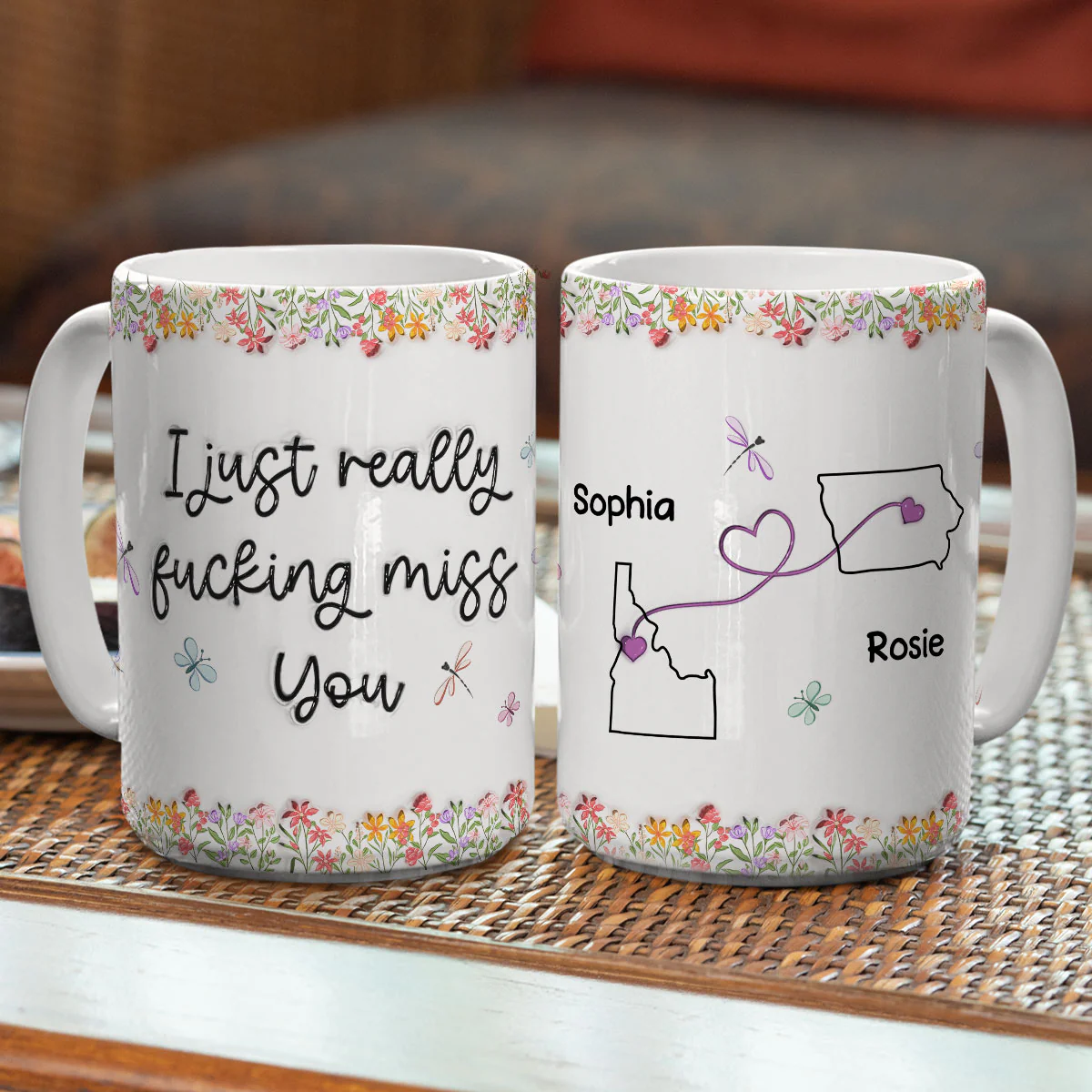 I Just Really Miss You - Personalized Custom 3D Inflated Effect Mug - Image 8