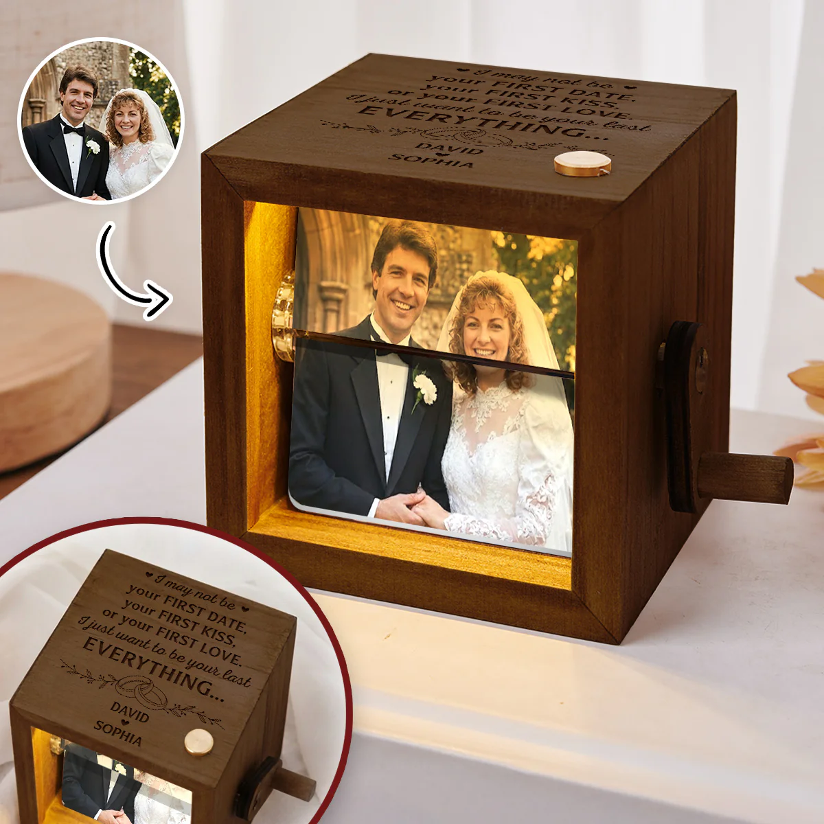 I Just Want - Personalized Custom Photo Flipbook Animation Box
