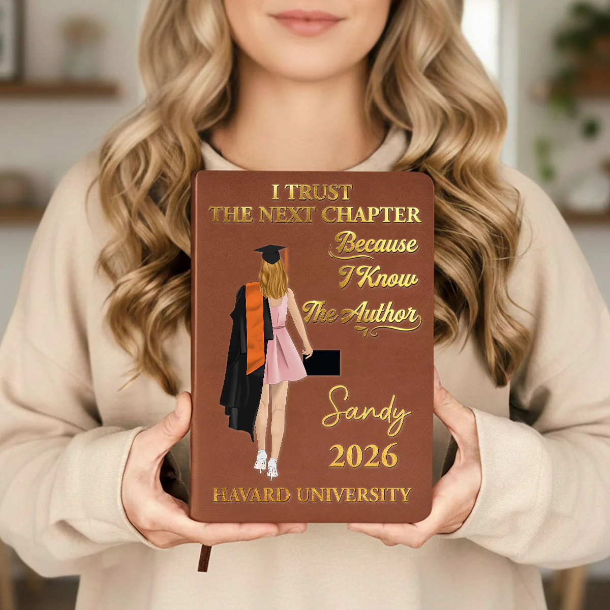 I Know The Author - Personalized Custom Leather Journal - Image 3