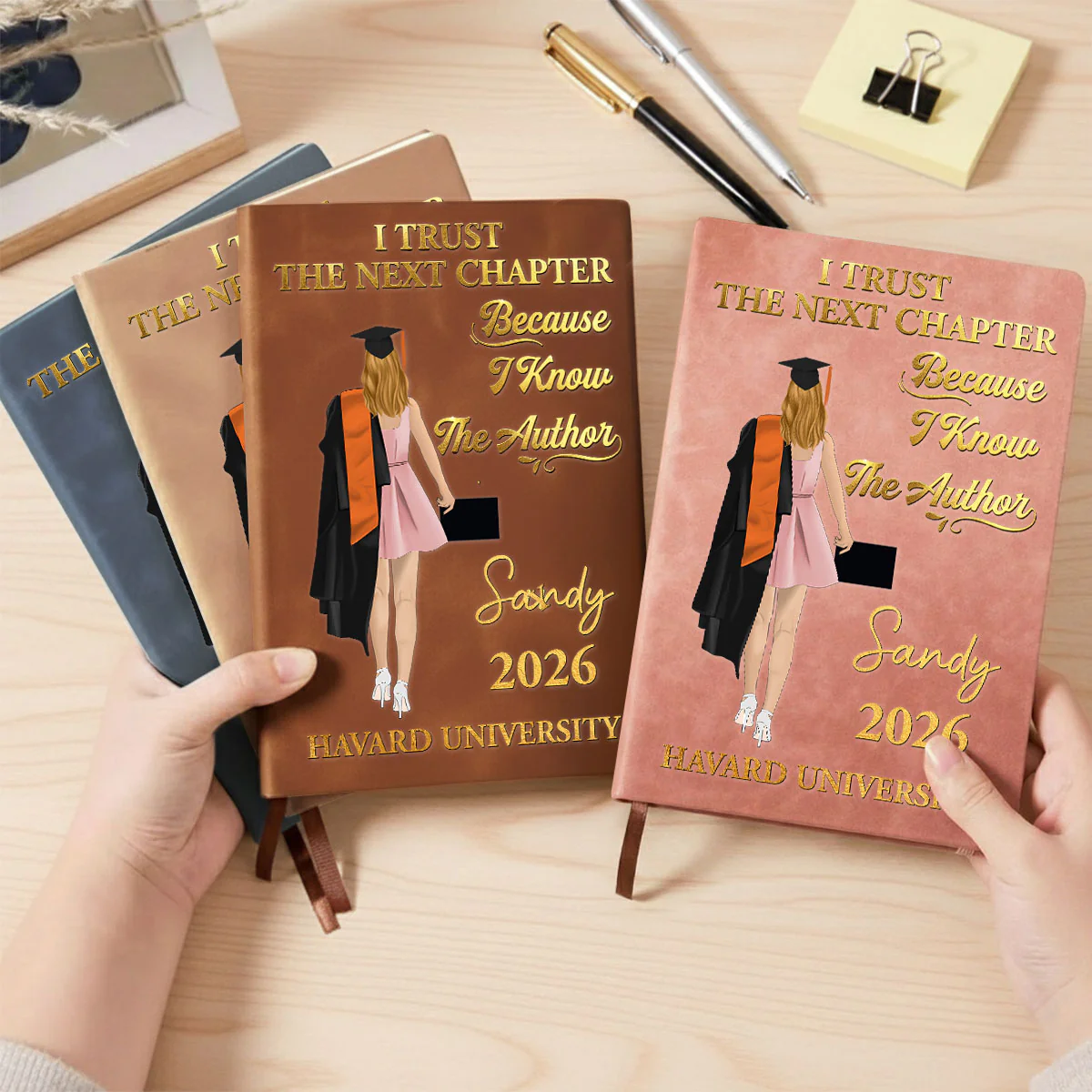 I Know The Author - Personalized Custom Leather Journal - Image 4