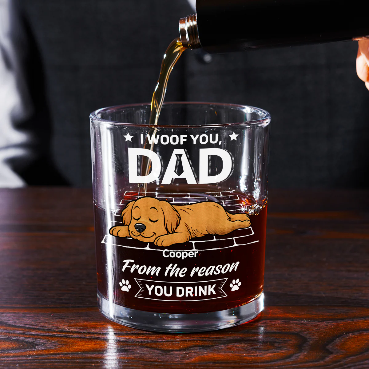 I Know The Reason Why - Personalized Custom Whiskey Glass - Image 2