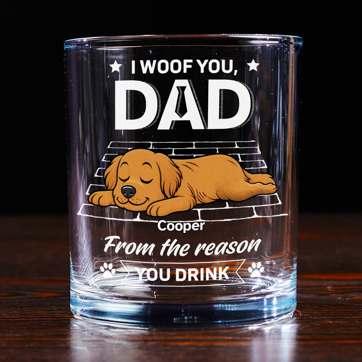 I Know The Reason Why - Personalized Custom Whiskey Glass - Image 3