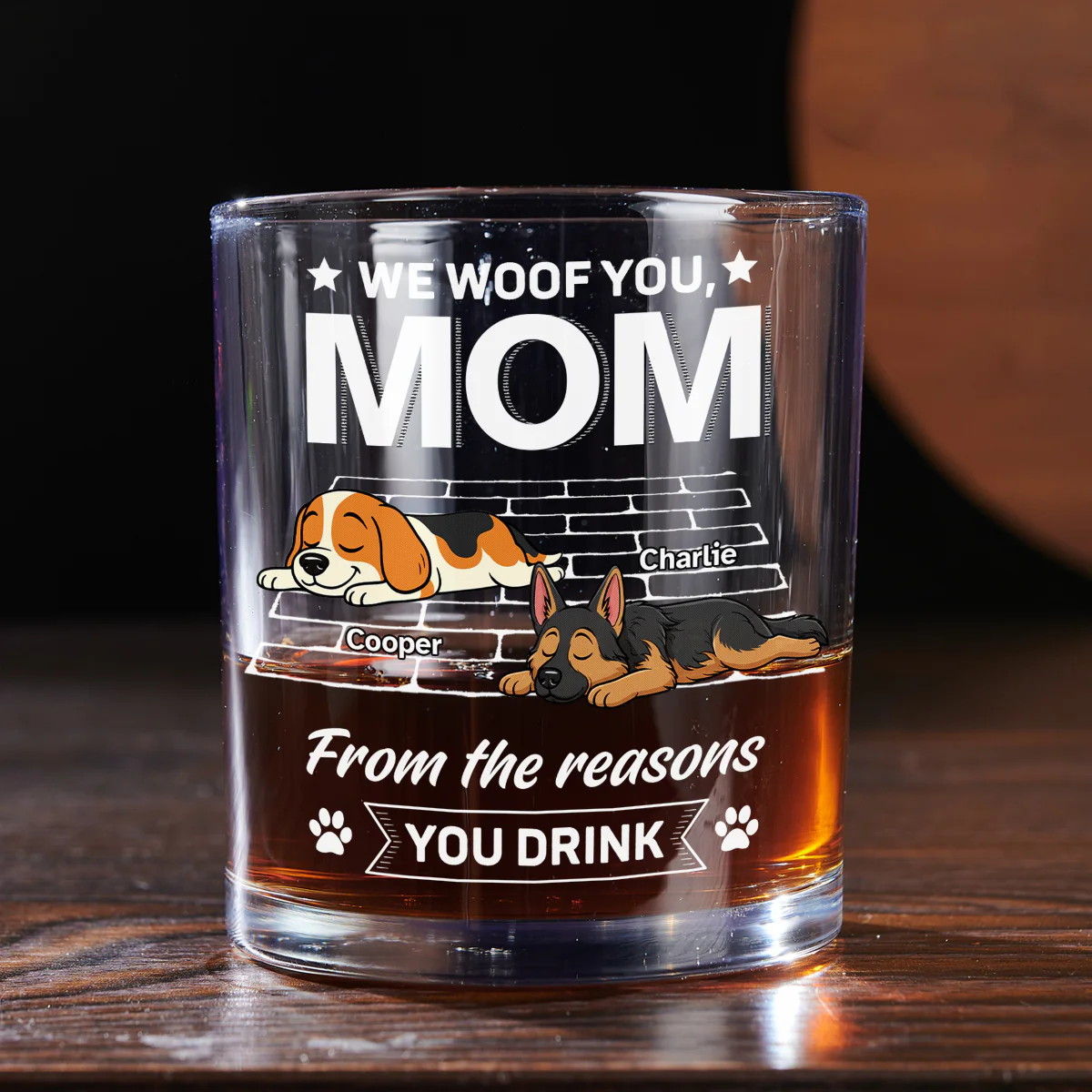 I Know The Reason Why - Personalized Custom Whiskey Glass - Image 4