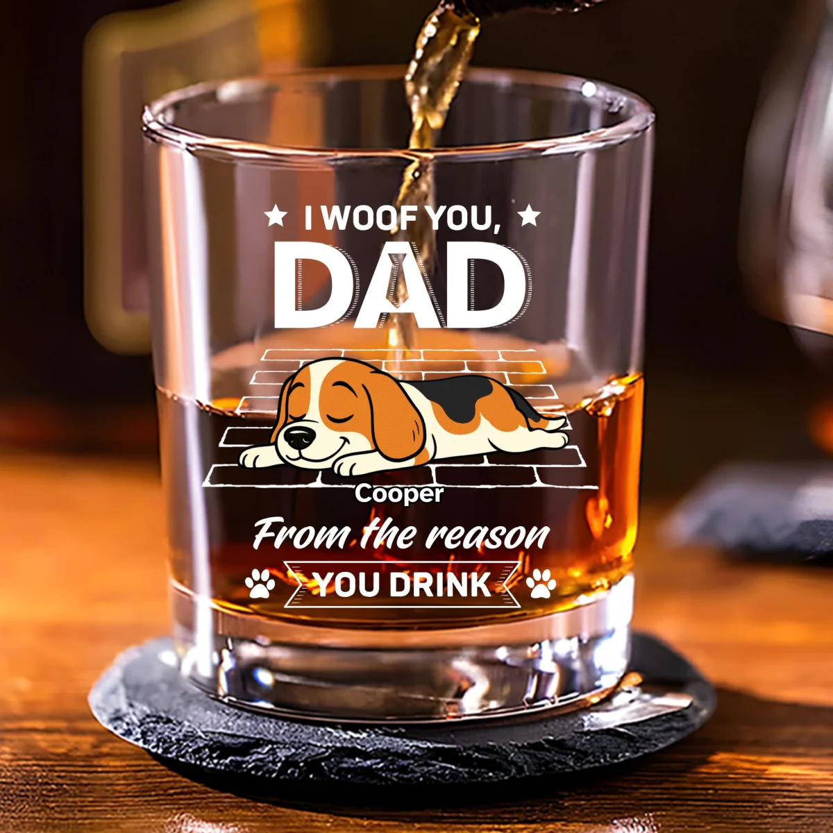 I Know The Reason Why - Personalized Custom Whiskey Glass - Image 7