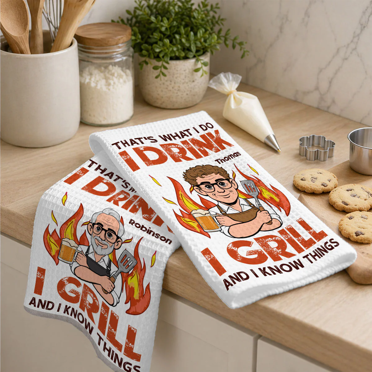 I Know Things - Personalized Custom Kitchen Towel - Image 4