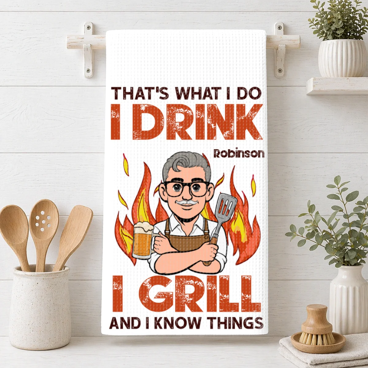 I Know Things - Personalized Custom Kitchen Towel - Image 8