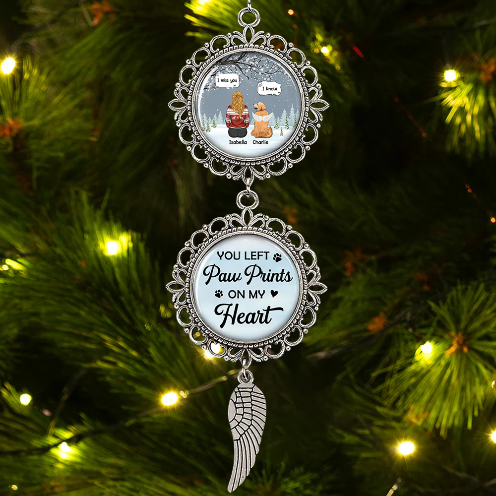 I Know You Miss Me - Personalized Custom Charming Ornament - Image 3