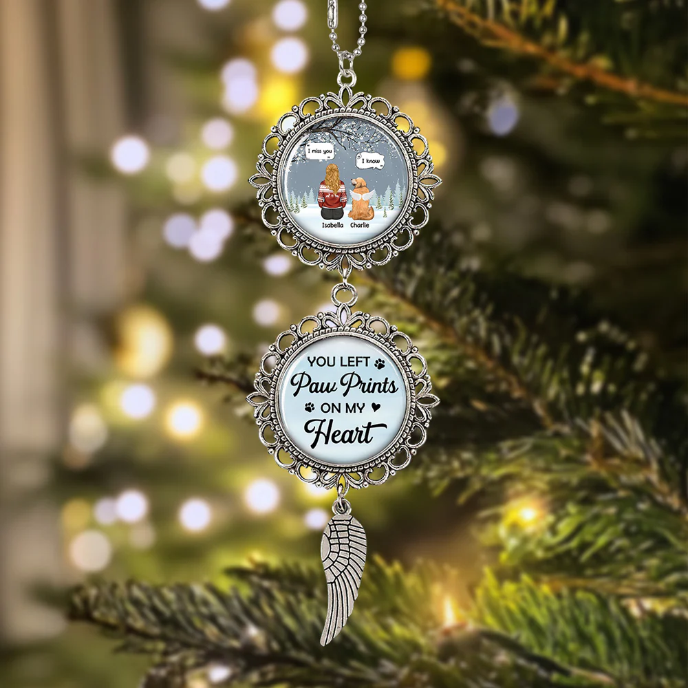 I Know You Miss Me - Personalized Custom Charming Ornament - Image 4
