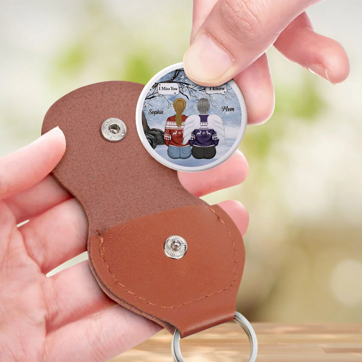 I Know You Miss Me - Personalized Custom Pocket Hug - Image 3
