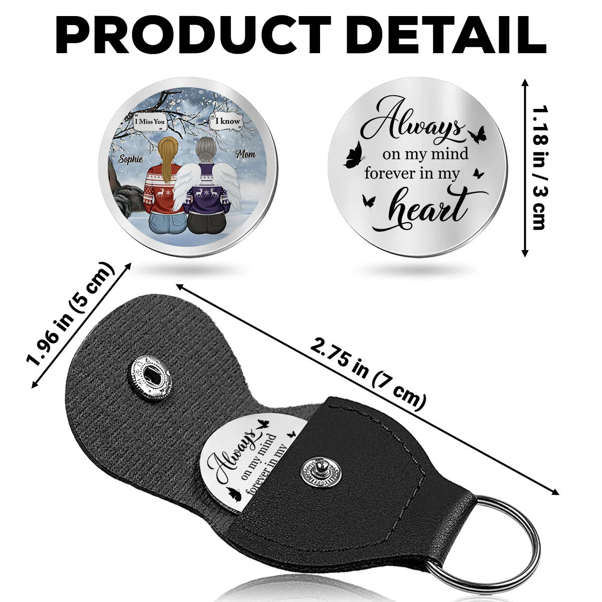 I Know You Miss Me - Personalized Custom Pocket Hug - Image 5