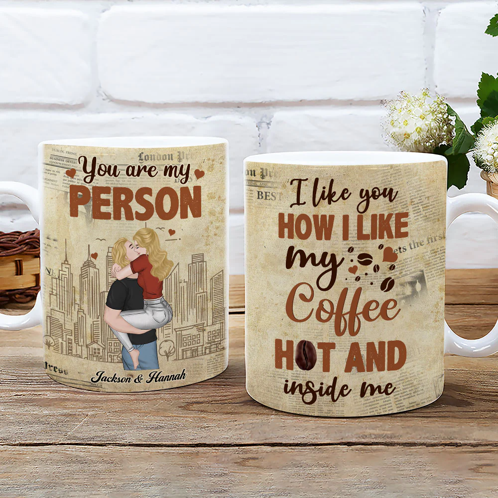 I Like You How I Like My Coffee - Personalized Custom Coffee Mug - Image 3