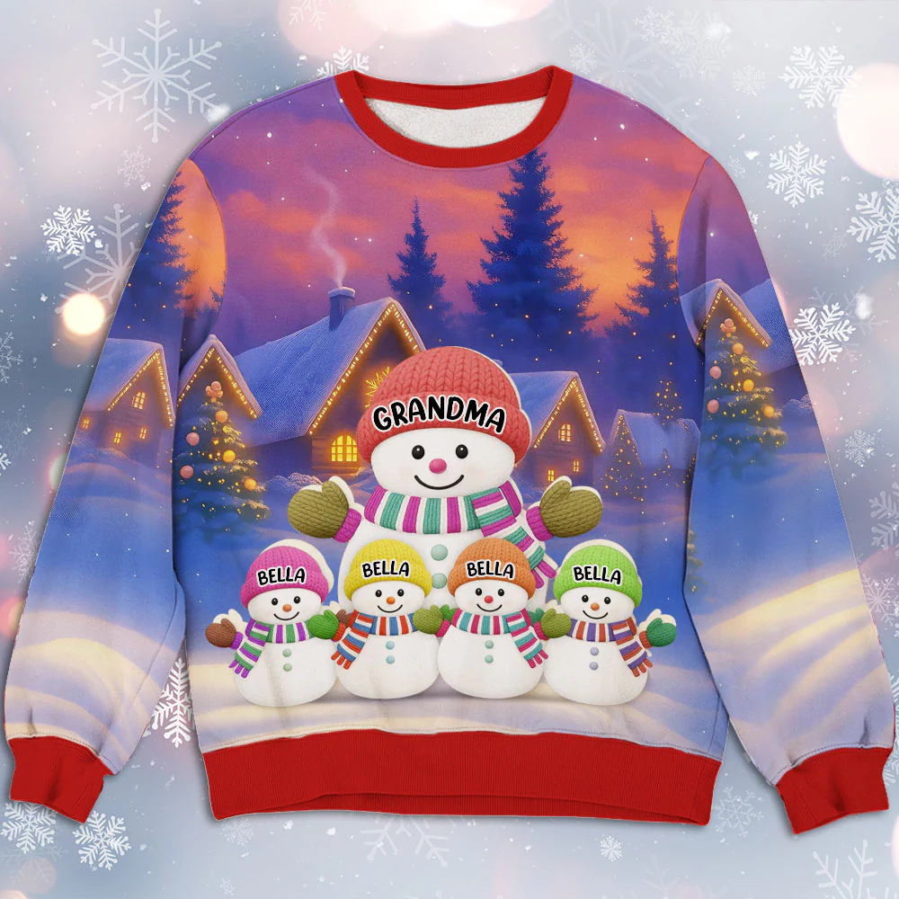 I Love Being Called Grandma - Personalized Custom All-Over-Print Sweatshirt - Image 4