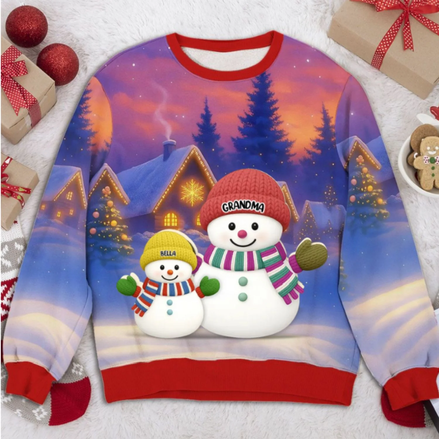 I Love Being Called Grandma - Personalized Custom All-Over-Print Sweatshirt - Image 6