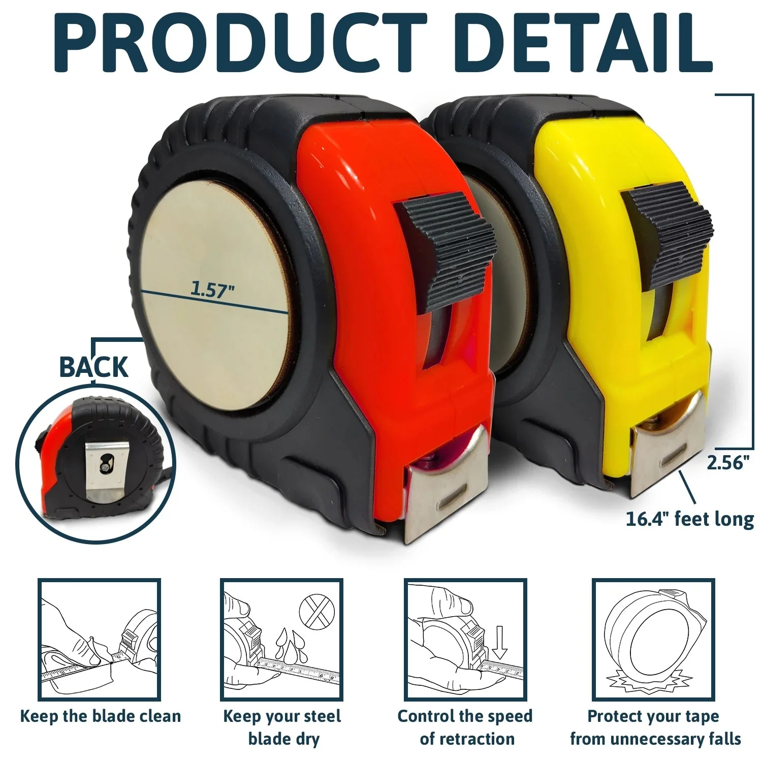 I Love Every Inch Of You Man Man Version - Personalized Custom Tape Measure - Image 5