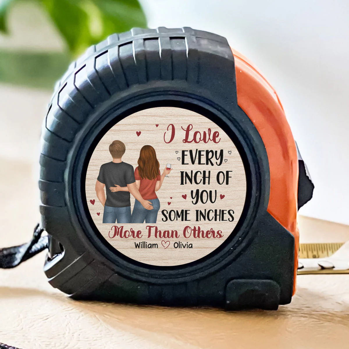 I Love Every Inch Of You - Personalized Custom Tape Measure - Image 2