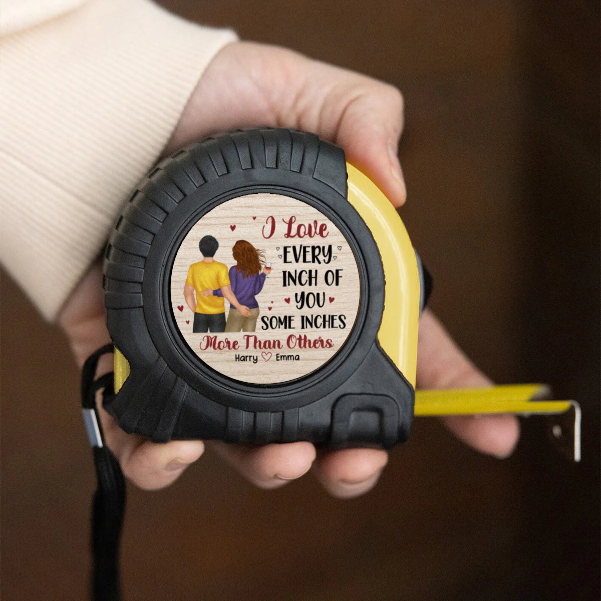 I Love Every Inch Of You - Personalized Custom Tape Measure - Image 5