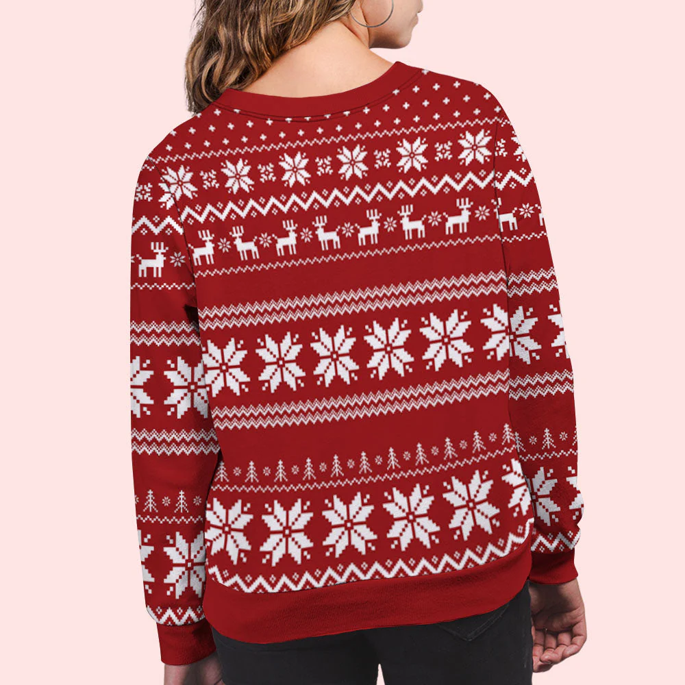 I Love - Personalized Custom All-Over-Print Sweatshirt - Image 5