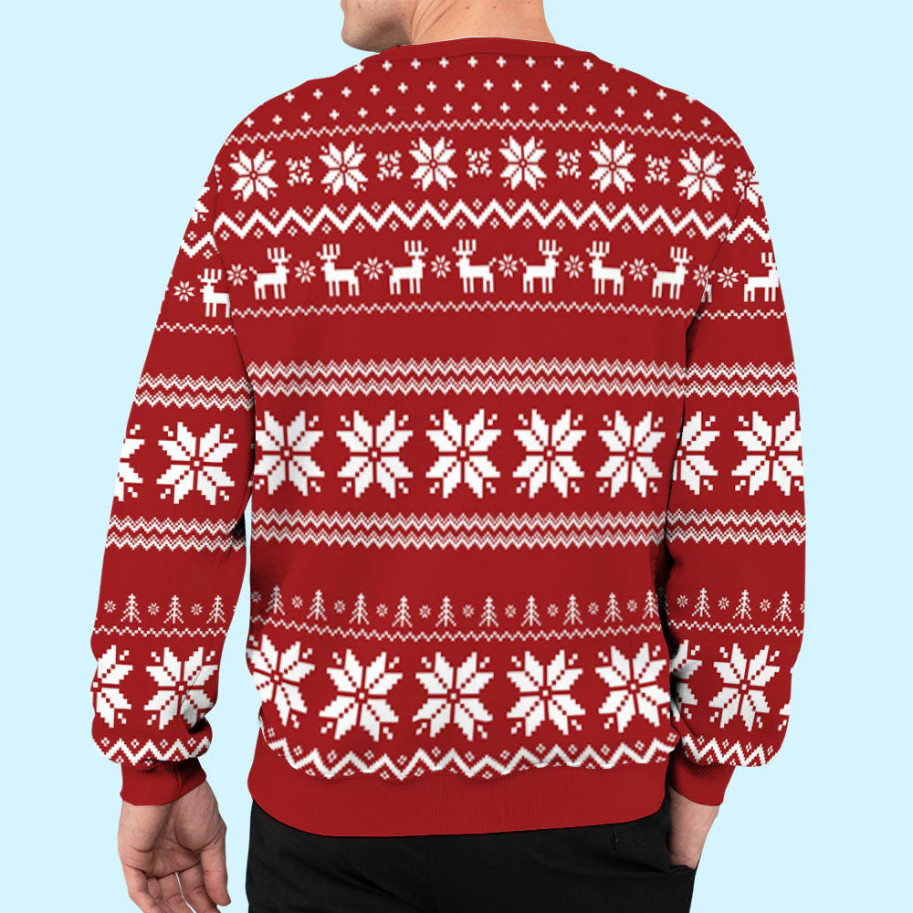 I Love - Personalized Custom All-Over-Print Sweatshirt - Image 6