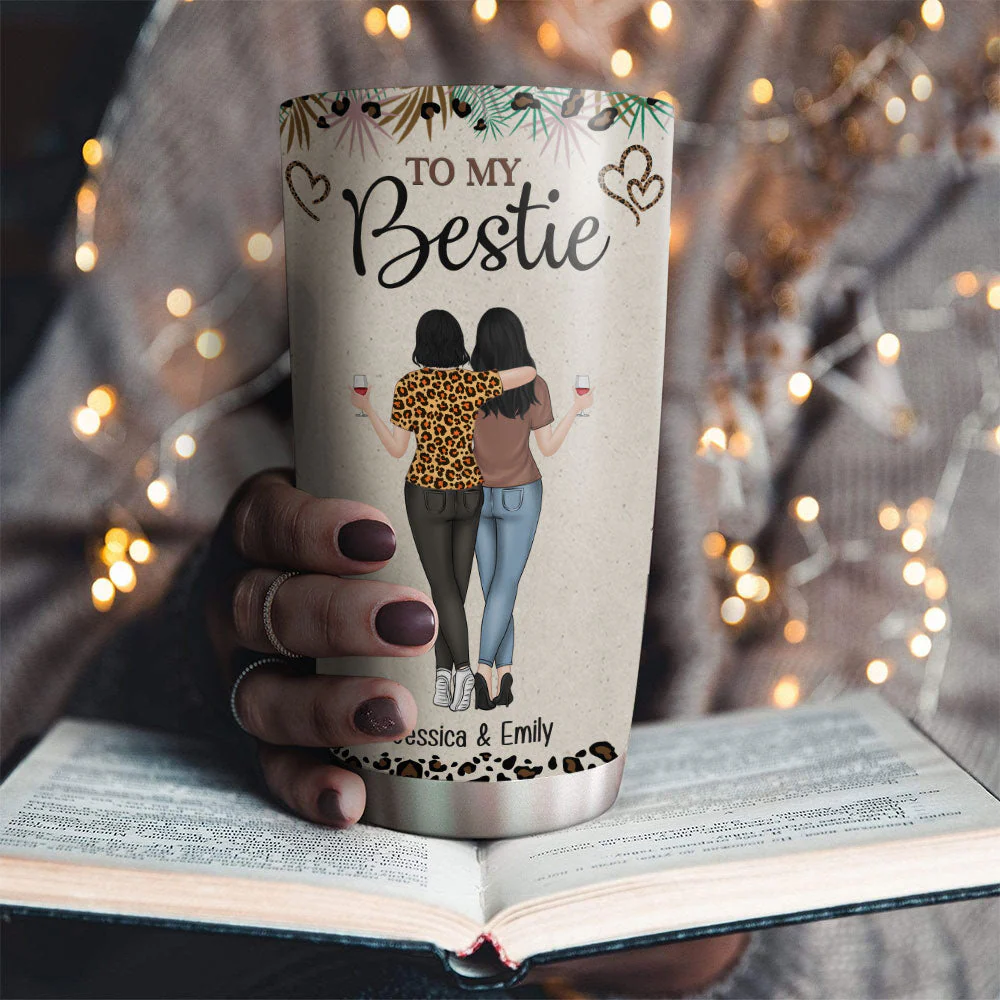 I Love That You Are My Soul Sister - Personalized Custom Tumbler - Image 2