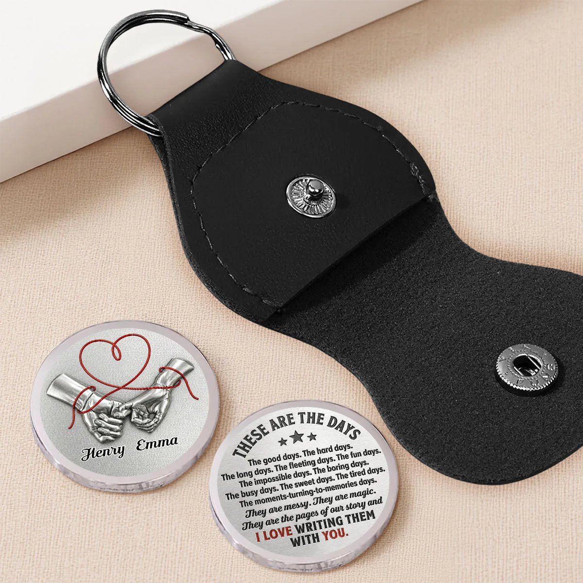 I Love Writing Them With You - Personalized Custom Pocket Hug - Image 2