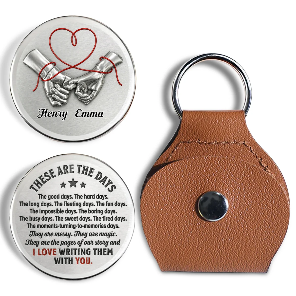 I Love Writing Them With You - Personalized Custom Pocket Hug - Image 6