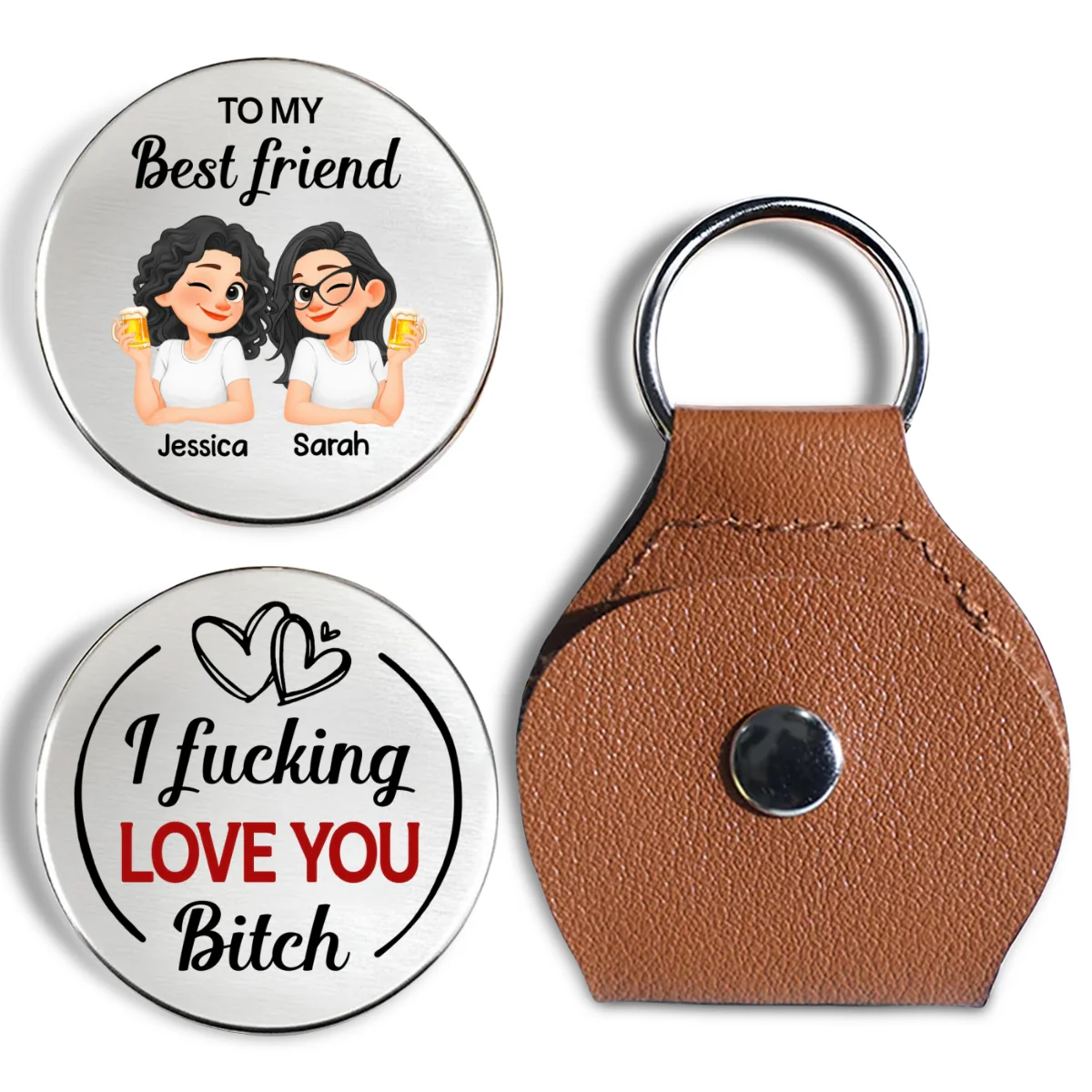 I Love You Bitch - Personalized Custom Pocket Hug - Image 6