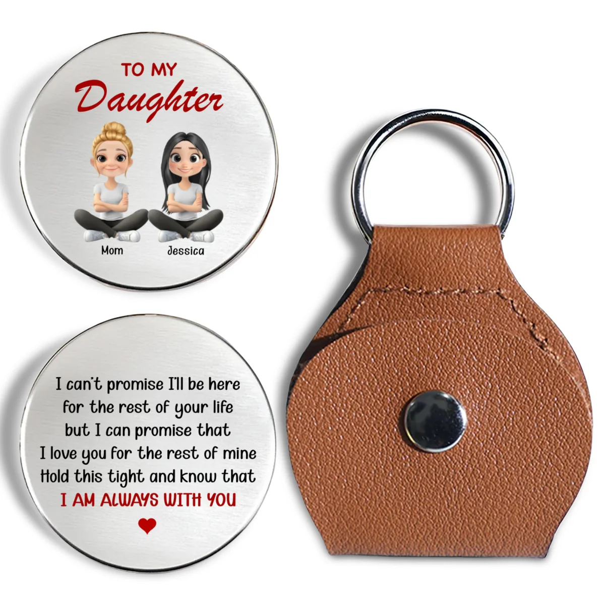 I Love You For The Rest Of Mine - Personalized Custom Pocket Hug - Image 6