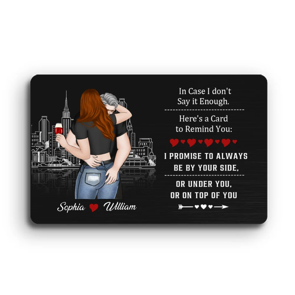 I Love You For Who You Are - Personalized Custom Wallet Card - Image 6