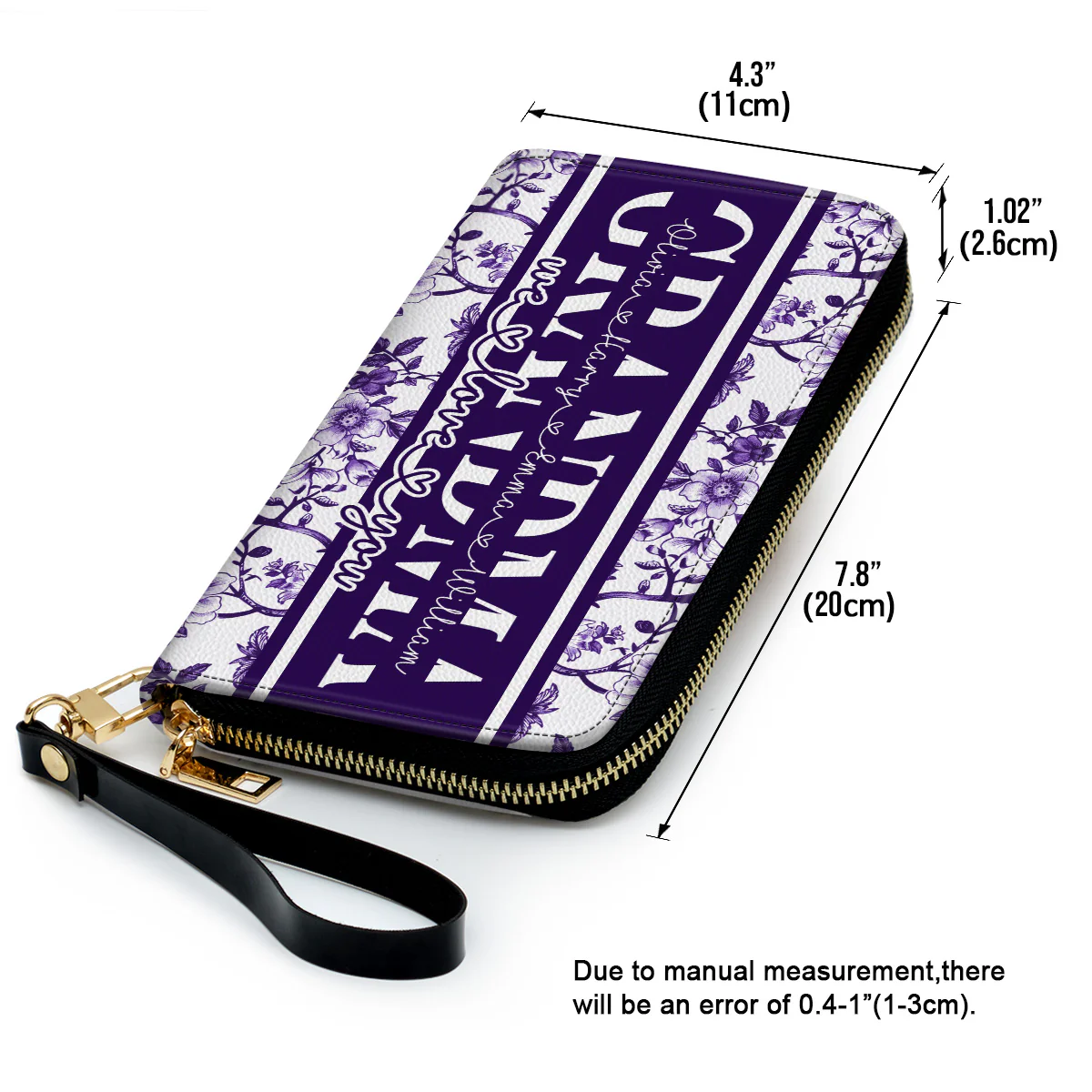 I Love You Mom - Personalized Custom Leather Wallet - Image 4