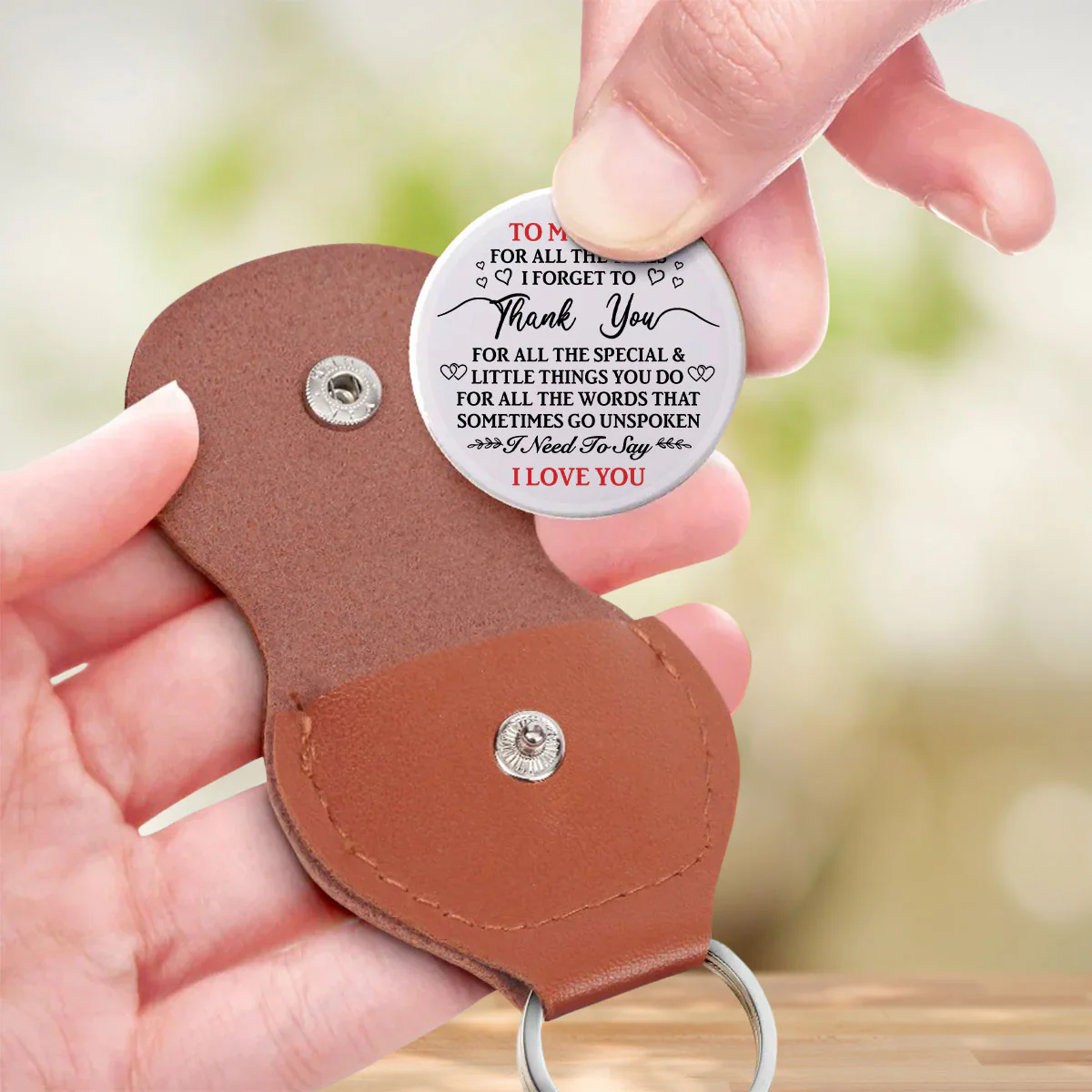 I Love You Mom - Personalized Custom Pocket Hug - Image 3