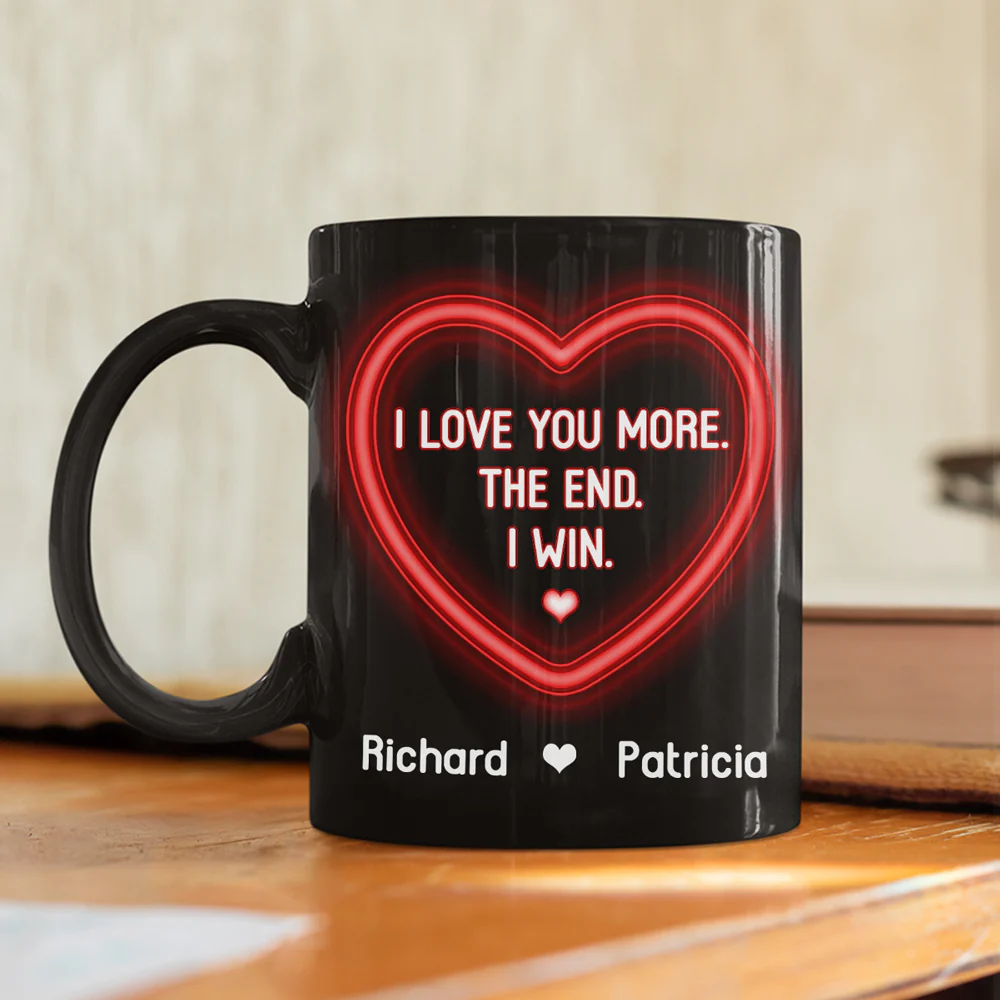 I Love You More Forever - Personalized Custom Coffee Mug - Image 3