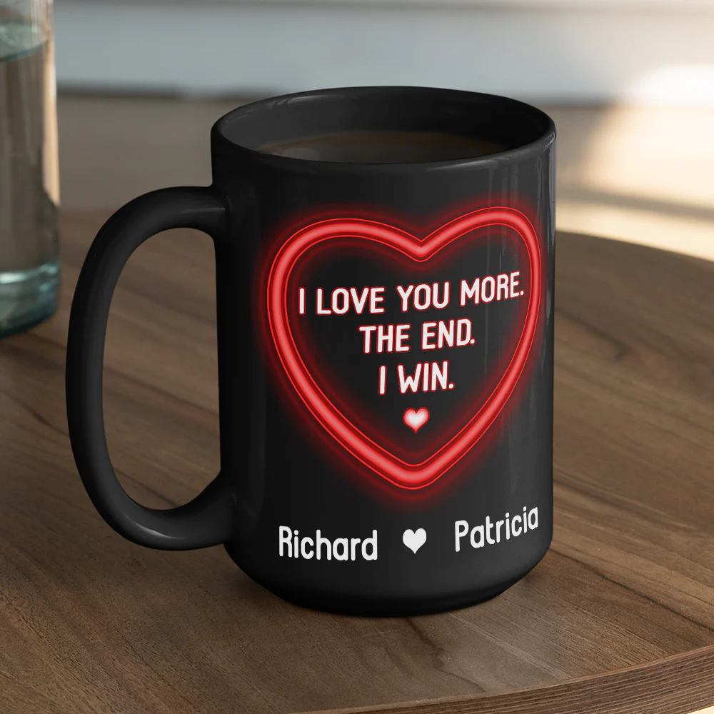 I Love You More Forever - Personalized Custom Coffee Mug - Image 5