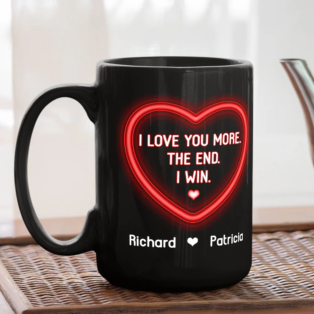 I Love You More Forever - Personalized Custom Coffee Mug - Image 6