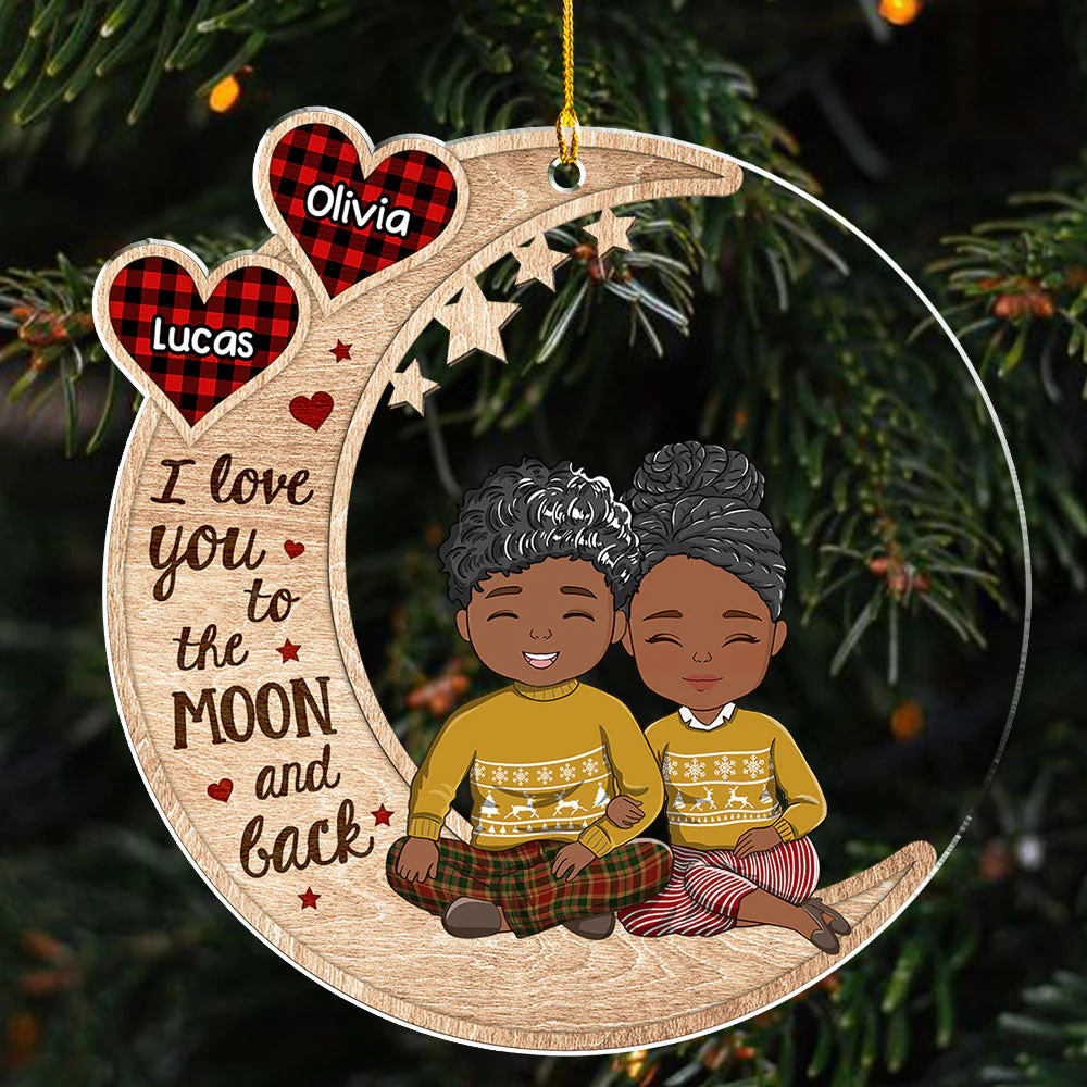 I Love You - Personalized Custom Acrylic Ornament - Image 4