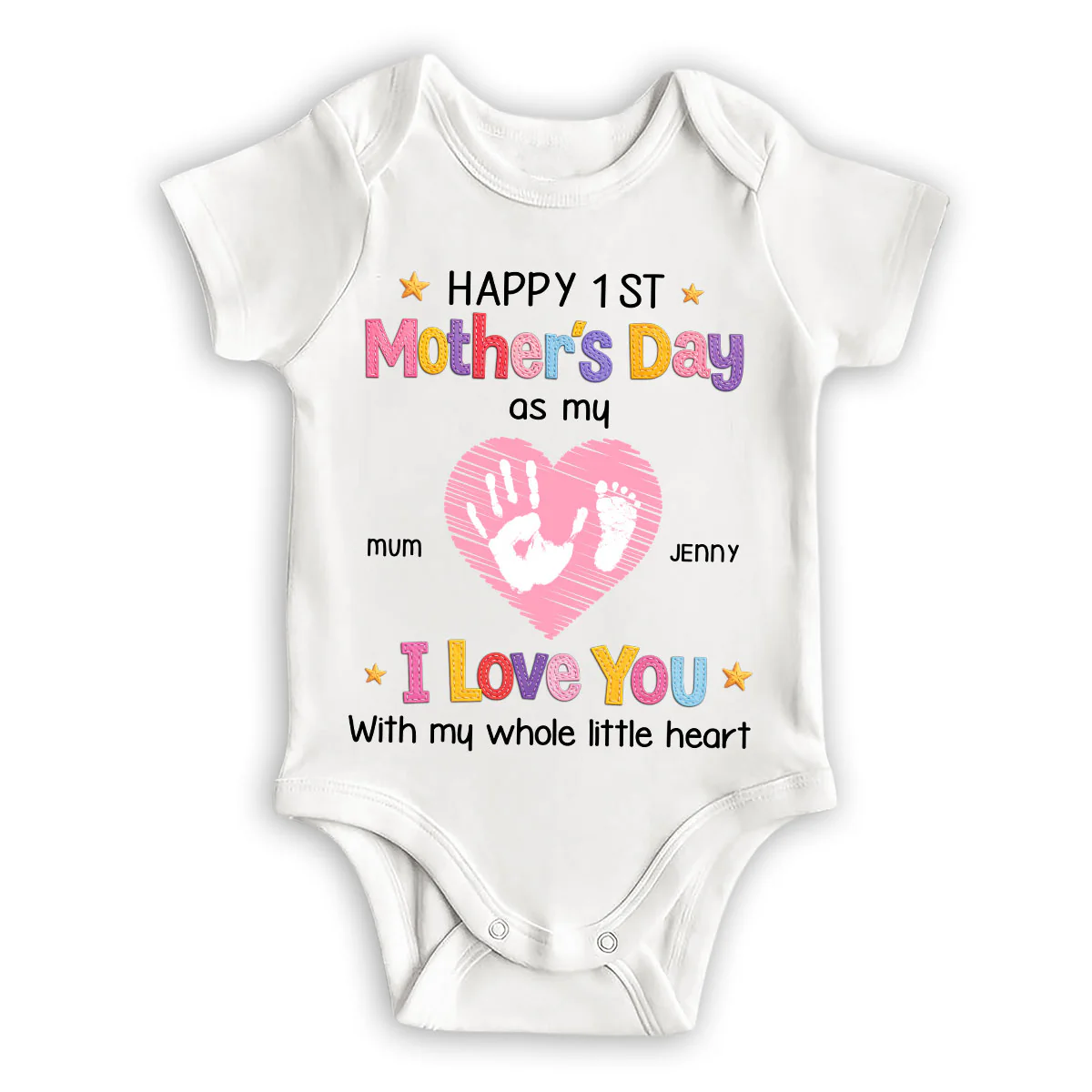 I Love You - Personalized Custom Baby Onesie