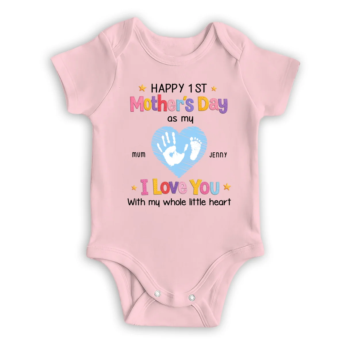 I Love You - Personalized Custom Baby Onesie - Image 10