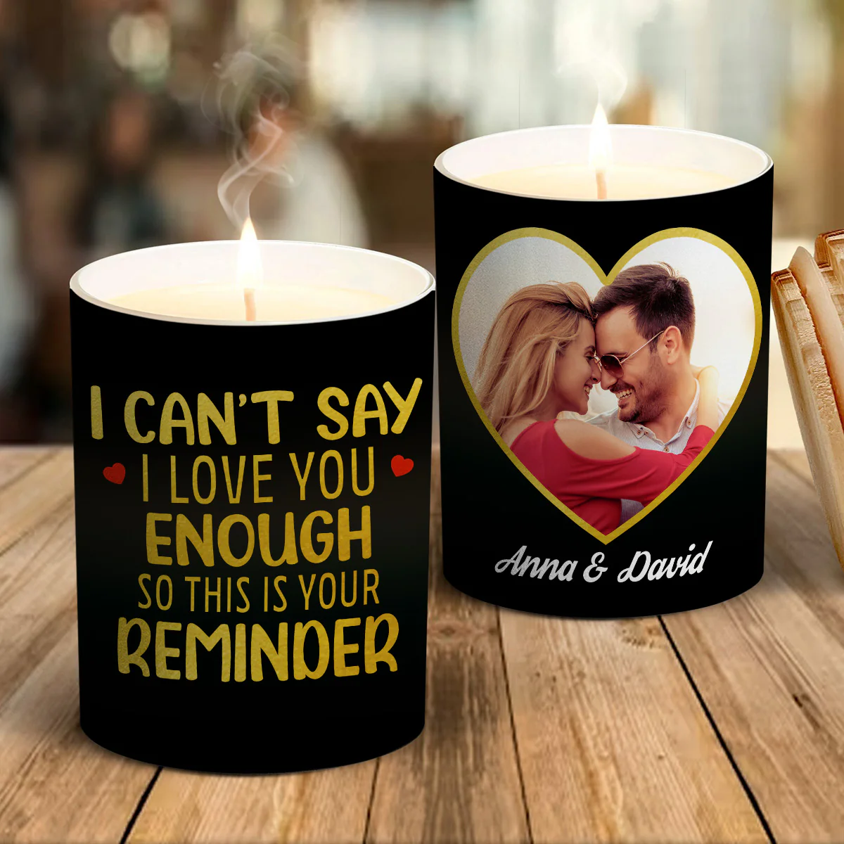 I Love You -  Personalized Custom Candle - Image 2