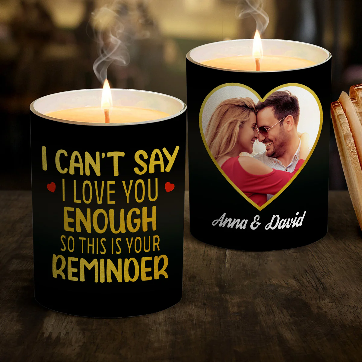 I Love You -  Personalized Custom Candle - Image 3