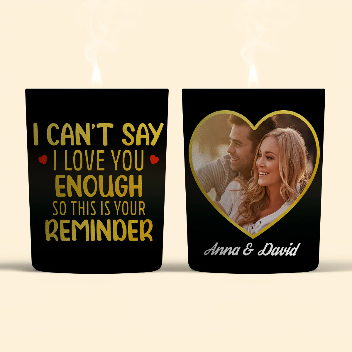 I Love You -  Personalized Custom Candle - Image 4