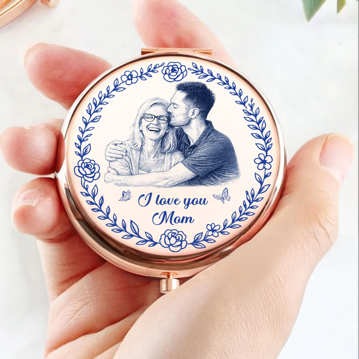 I Love You - Personalized Custom Compact Mirror - Image 4