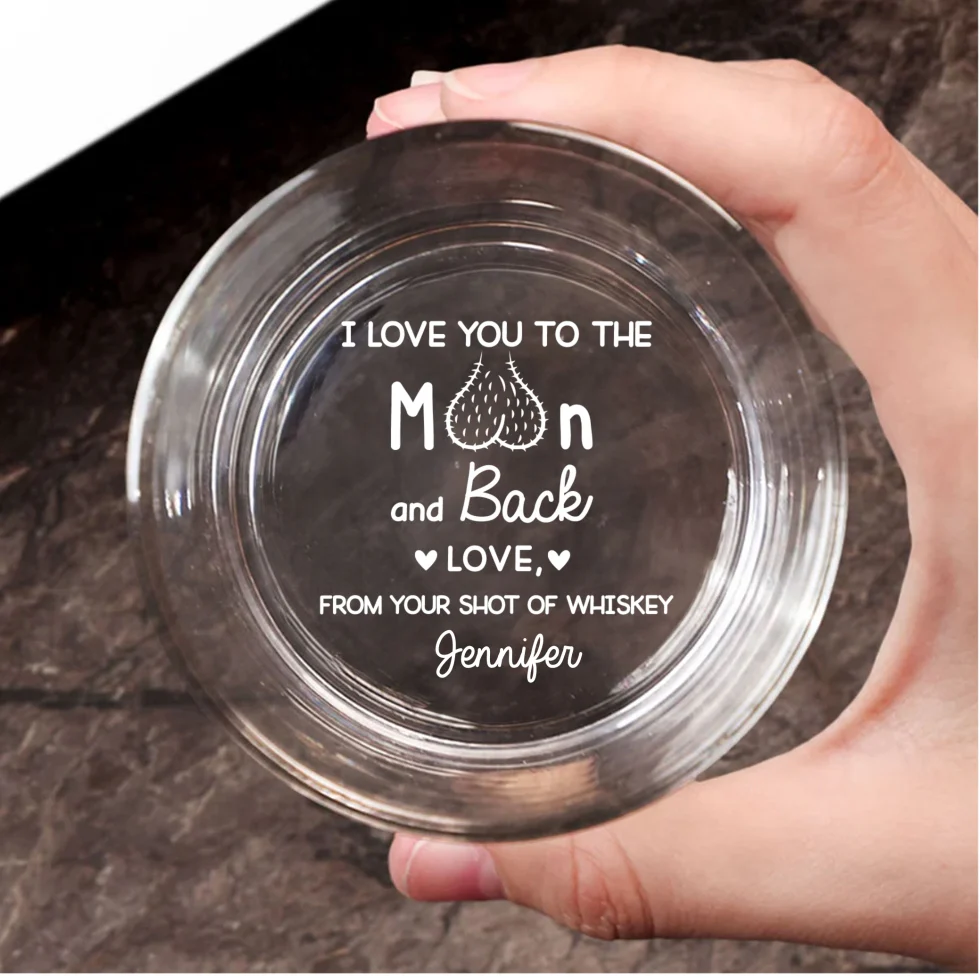 I Love You - Personalized Custom Engraved Whiskey Glass - Image 7
