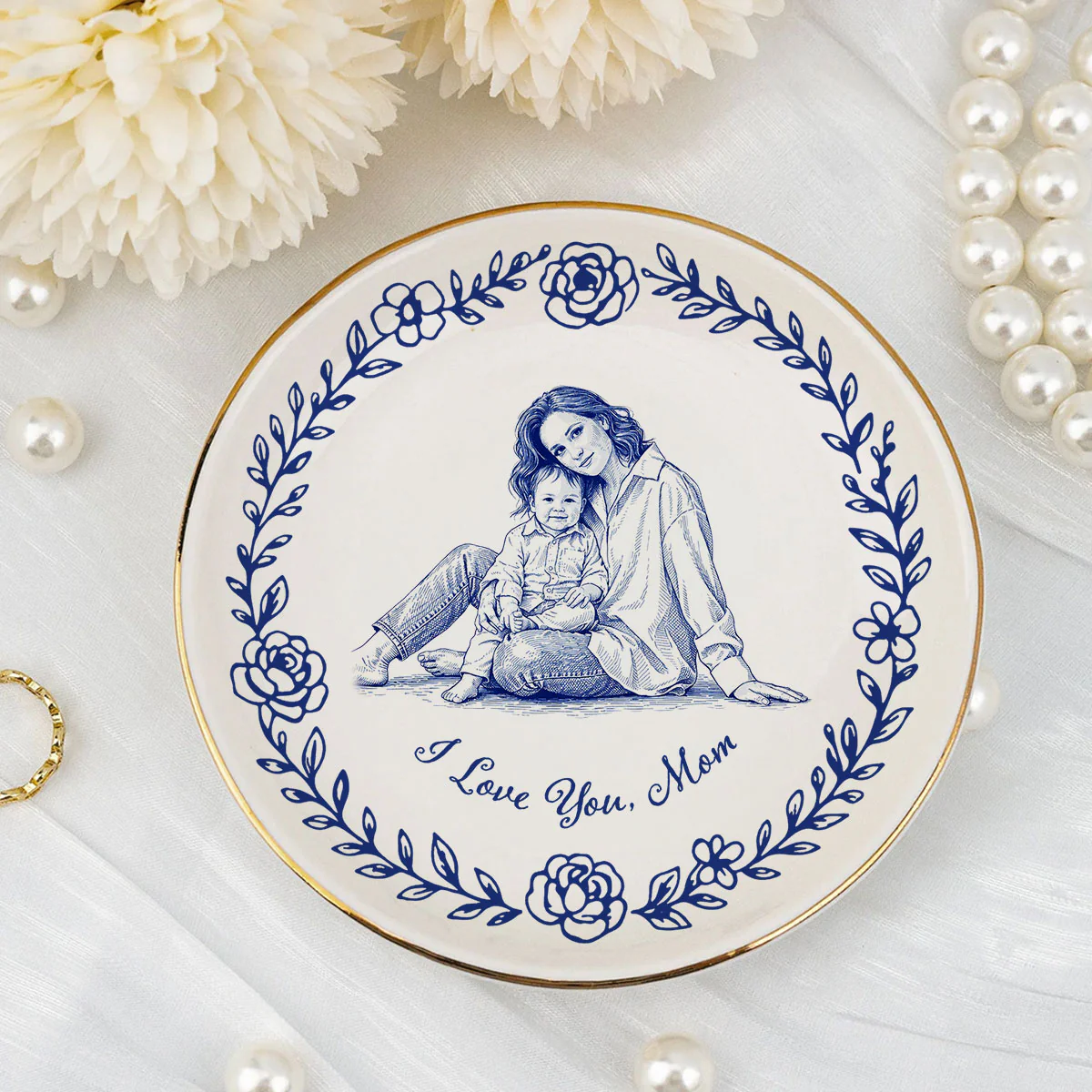 I Love You - Personalized Custom Jewelry Dish - Image 5