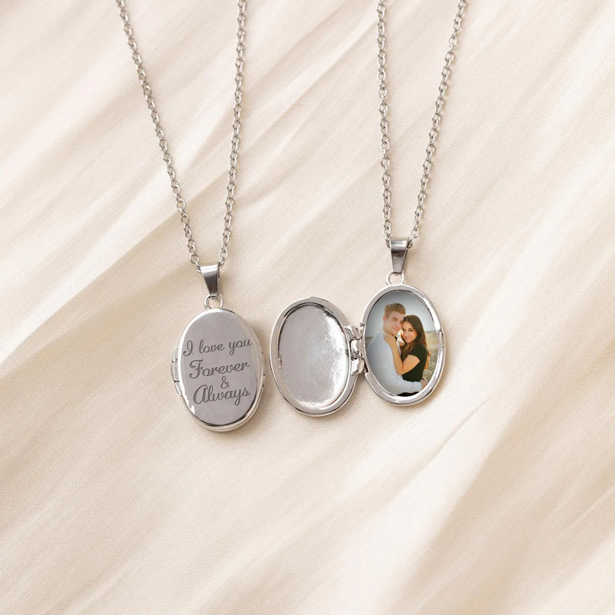 I Love You - Personalized Custom Locket Necklace - Image 3