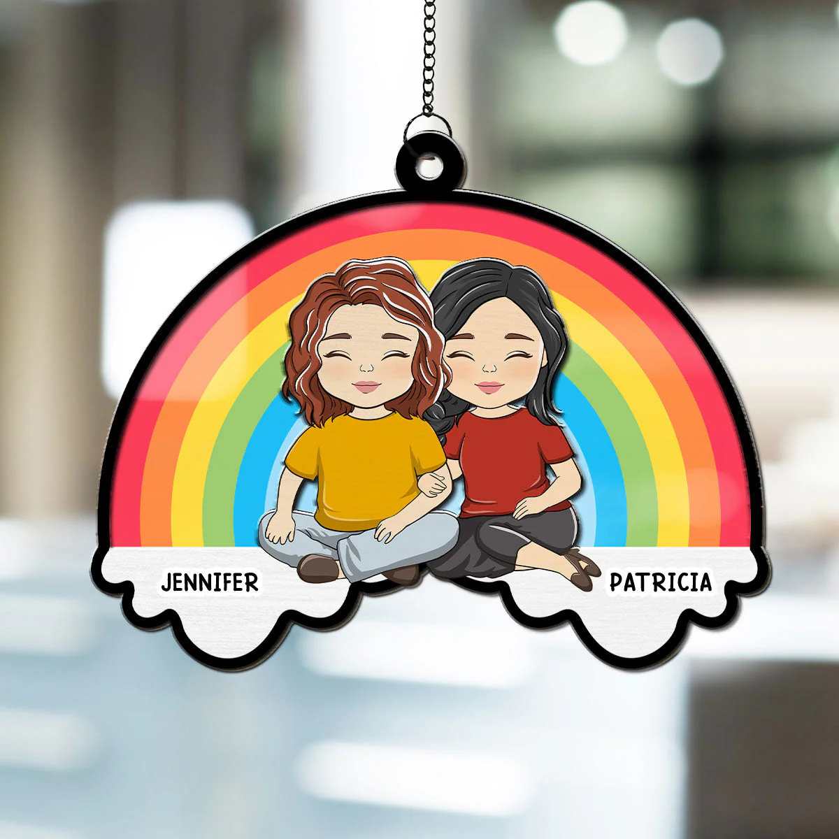 I Love You - Personalized Custom Suncatcher - Image 2